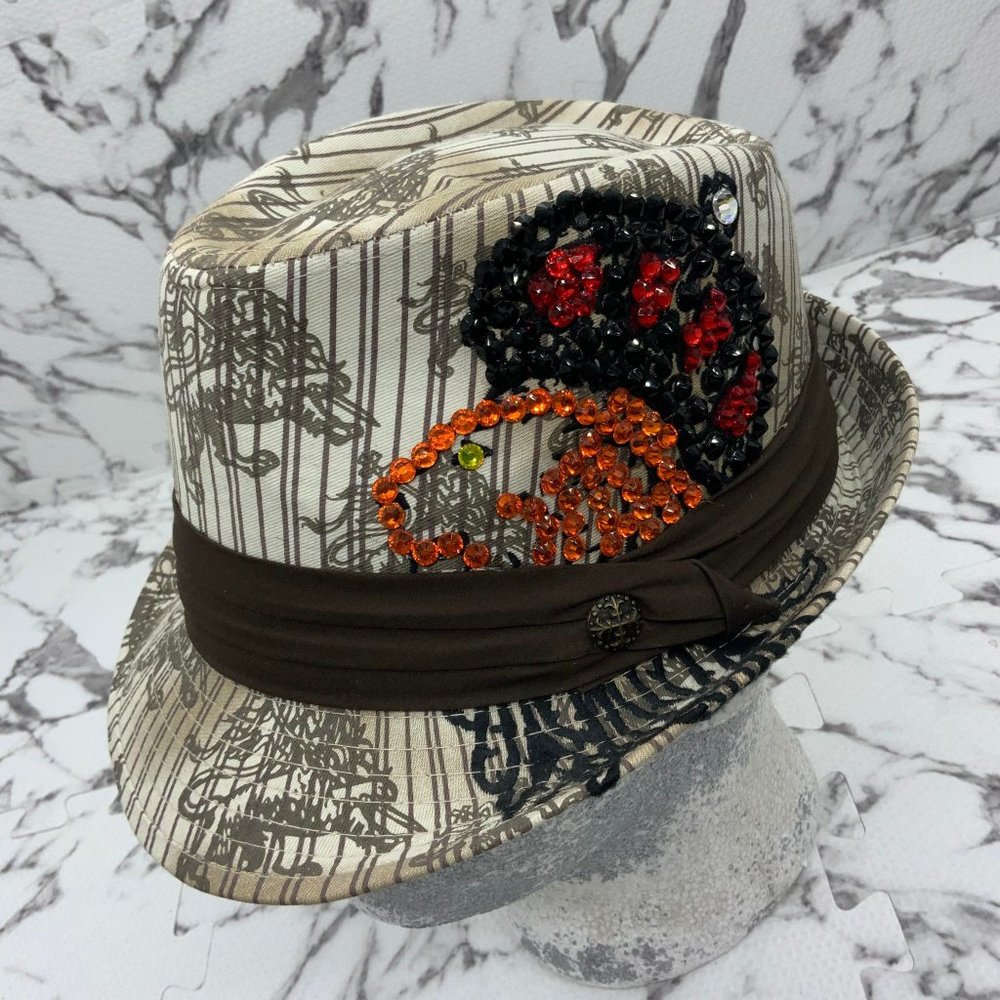 Men's Fedora Rebel Spirit Brown | Tan | Multicolor Rhinestones Lion King